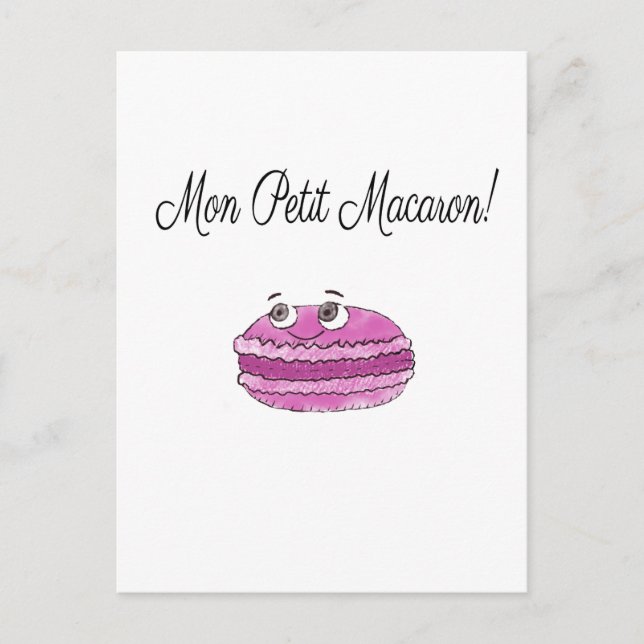 Mon Petit Macaron Postcard (Front)