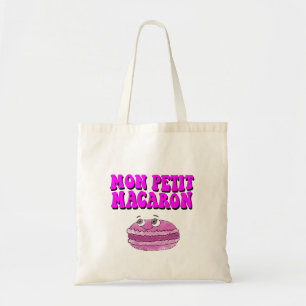 Mon Petit Macaron Retro Groovy Text Tote Bag