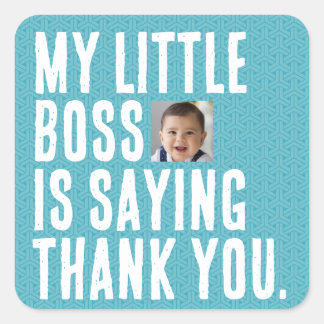 Mon petit patron | Stickers Merci
