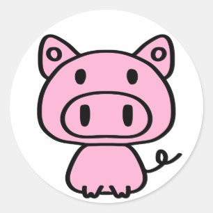Mon Petit Stickers Piglet Rose