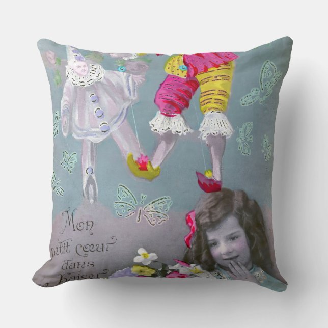 Mon petite coeur dans ce baiser 2 throw pillow (Front)