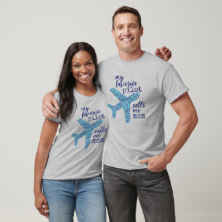 "Mon pilote favori m'appelle maman" T-shirt avion