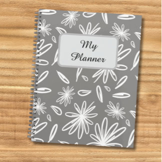 Mon planificateur avec motif floral