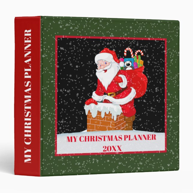 Mon planificateur de Noël ajouter Classeur de l'an (Devant/Côté)
