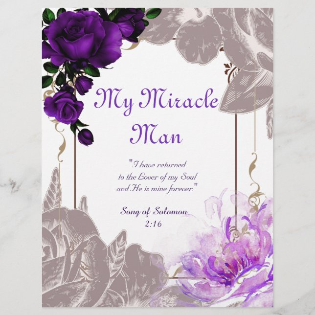 Mon poème Miracle Man Papier personnalisé (Devant)