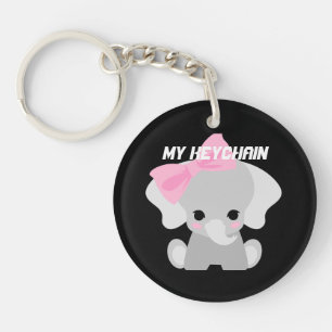 Mon Porte - clé Texte personnalisé mignon bébé élé
