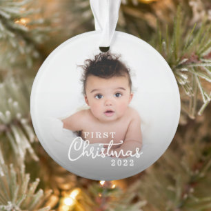 Mon premier bébé de Noël 2 photo avec année