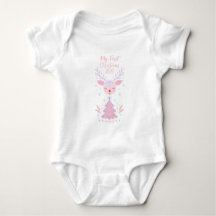 Mon premier bébé en body de Noël pour bébés