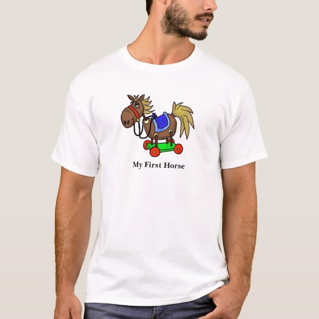 Mon Premier Cheval Drôle T-shirt Customisez-Le! (Devant)