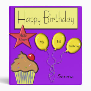 Mon premier classeur d'album photos d'anniversaire