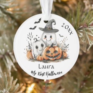 Mon premier Halloween mignon Citrouille fantôme No