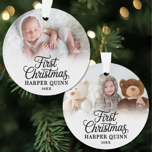 Mon Premier Noël Bébé Photo Nouveau-Né