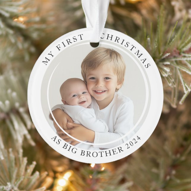 Mon premier Noël en photo personnalisée Big Brothe (Arbre)