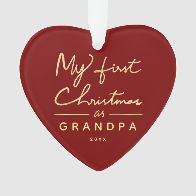 Mon premier Noël en plein coeur de grand-père (devant)