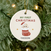 Mon premier Noël Petit Ornement Œuf de Noël