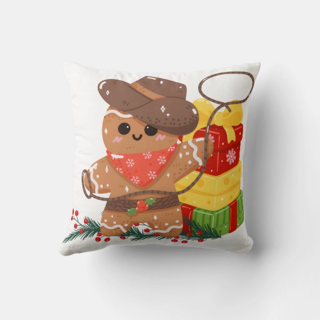 Mon premier Noël Throw Pillow (Back)