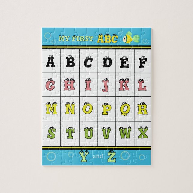 Mon premier puzzle ABC Poisson doré (Vertical)