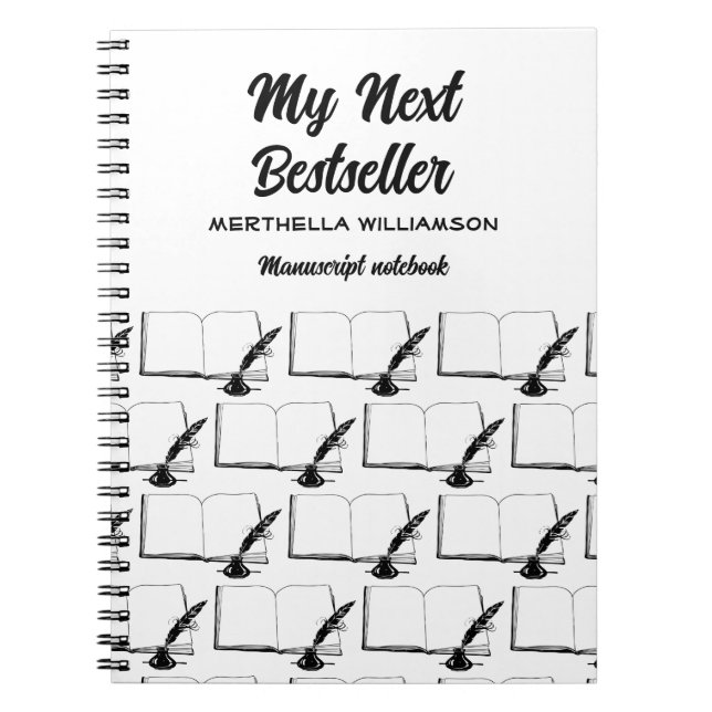 MON PROCHAIN BESTSELLER Writers Carnet de manuscri (Devant)