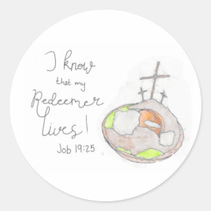 Mon Rédempteur Vit Sticker Pâques