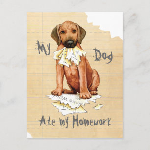 Mon Rhodesian Ridgeback Met Ma Carte Postale