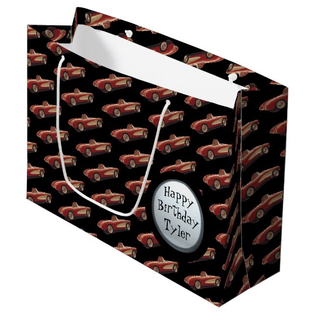 Mon sac cadeau Corvette rouge (Devant Angle)