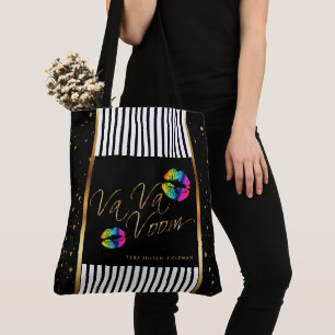 Mon sac de confettis d'or de maquillage - lèvres