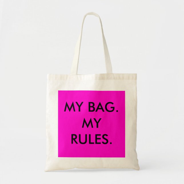 MON SAC, MON sac de RÈGLES (Devant)