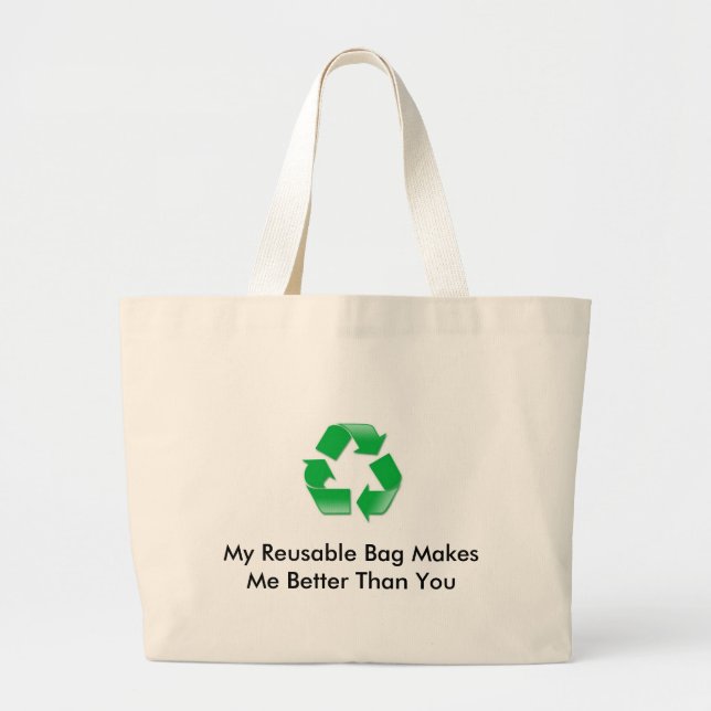 Mon sac réutilisable me fait mieux que vous (Devant)