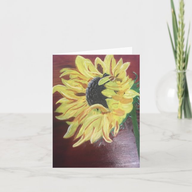 Mon soleil, avec texte, carte 4 po x 5,6 po (Devant)