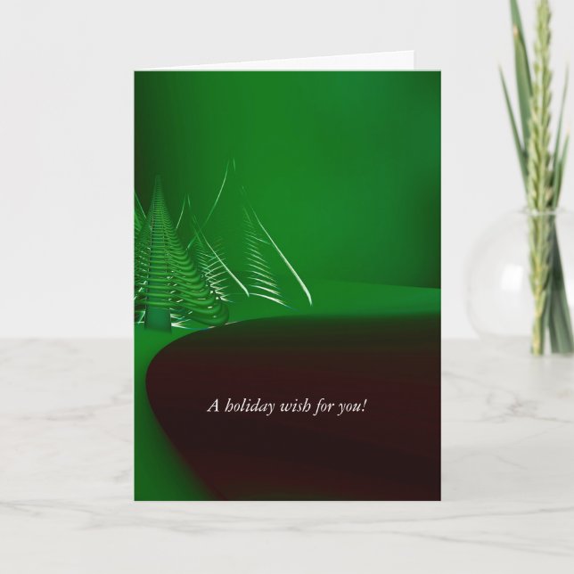 "Mon souhait à vous" carte de souhait d'arbres (Devant)