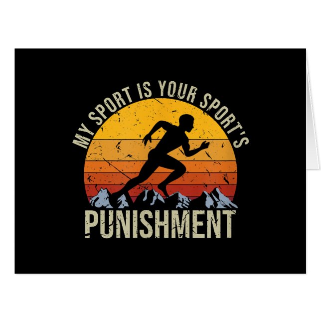 Mon Sport Est Votre Punition Sportive Cross Cou (Devant horizontal)