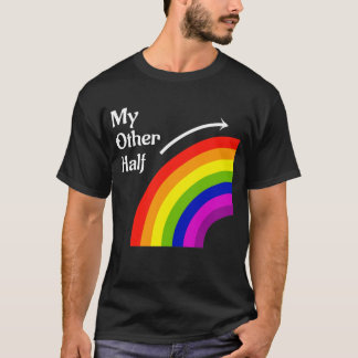 Mon T-shirt assorti droit d'arc-en-ciel d'autre