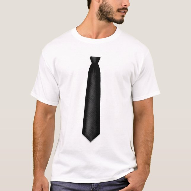 Mon T-shirt de cravate noire (Devant)