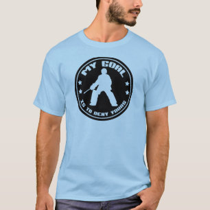 Mon T-shirt de gardien de but d'hockey de champ de