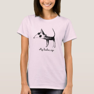 Mon T-shirt de renard de signe de zodiaque