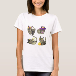 Mon T-Shirt Graphique de Chat Mystique Mignon à l'
