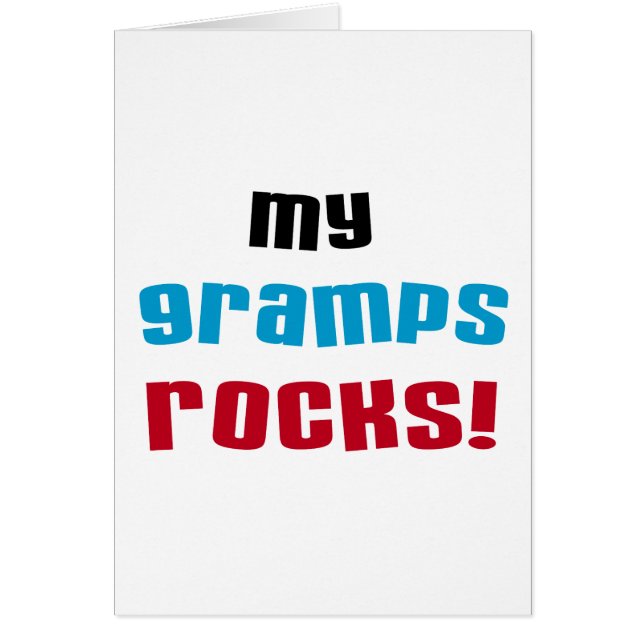 Mon T-shirts et cadeaux de roches de papy (Devant)