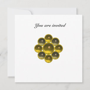 MON topaz agate white Invitation