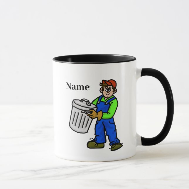 Mon Travail Puisse La Mug De Garbage Man (Customis (Droite)