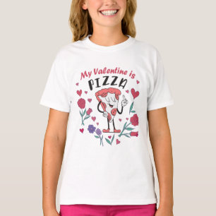 Mon Valentin est un T-Shirt d'invitation Pizza