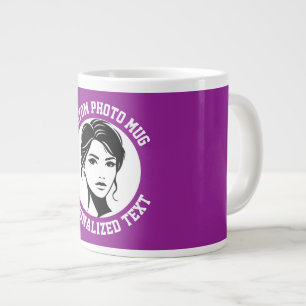 Mon visage sur un grand mug personnalisé PLUM POUR