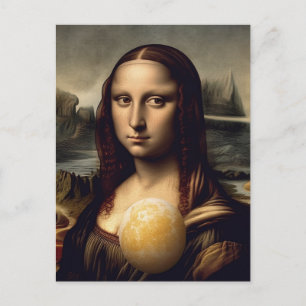 Mona and a Planet Postcard