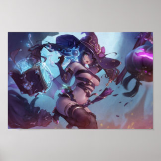 Mona as a witch  Genshin Impact Poster