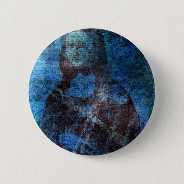Mona Blues 2 Inch Round Button (Front)