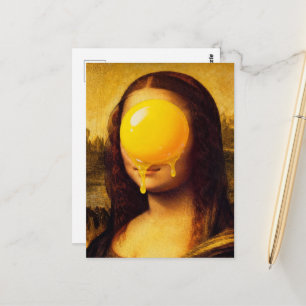 Mona Egg Yolk Funny Postcard