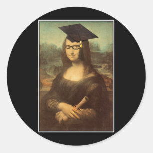 Mona Graduate Classic Round Sticker