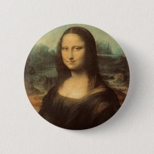Mona Lisa 2 Inch Round Button