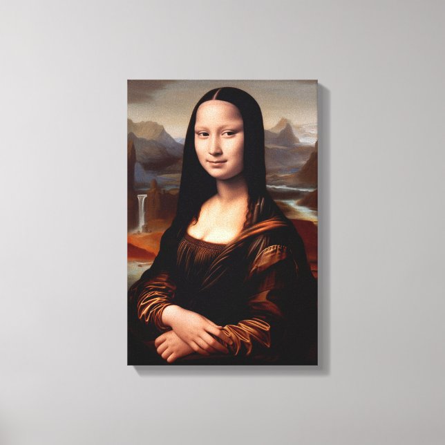 Mona Lisa: A Contemporary Reimagination II Canvas Print (Front)