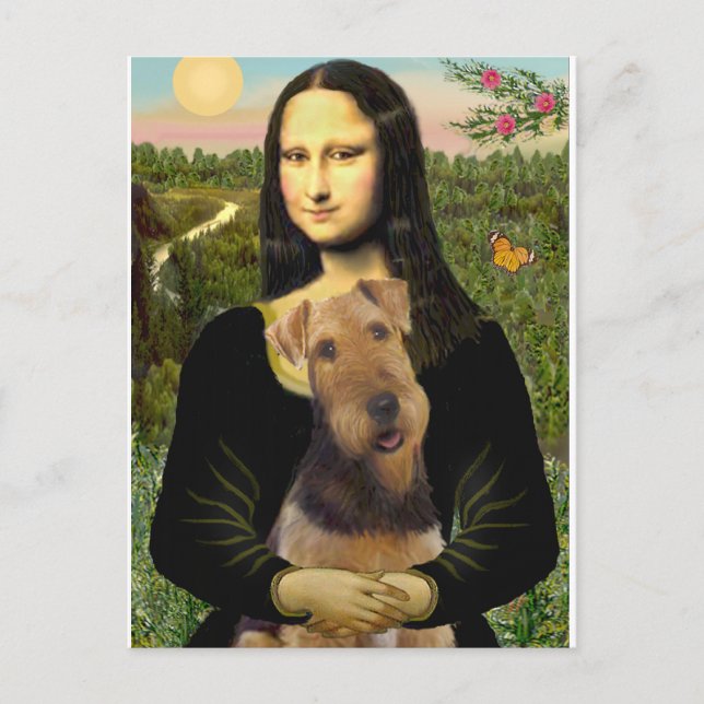 Mona Lisa - Airedale Terrier (#1) Postcard (Front)