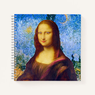 Mona Lisa and Van Gogh Notebook